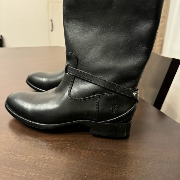 NWT Black Leather Frye Boots - Picture 4 of 11
